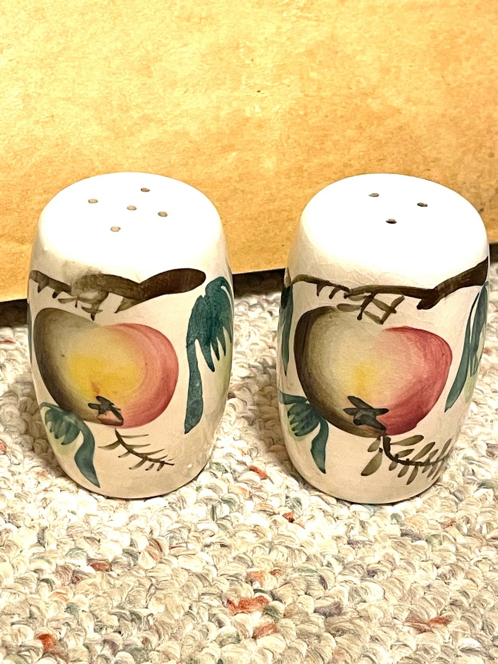 Japanese Apple Ceramic S&P Shakers